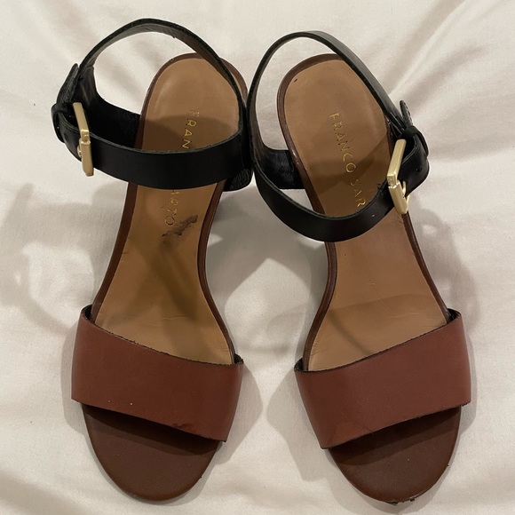 Franco Sarto Two Toned Block Heels - Picture 2 of 7